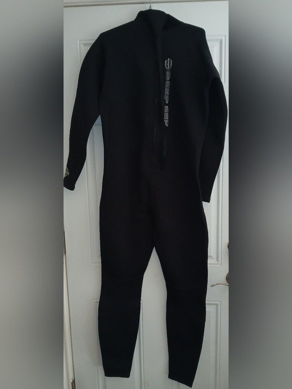Deep See Wetsuit Mens Black Full Body 3.mm Back Zip Scuba Diving Size XL